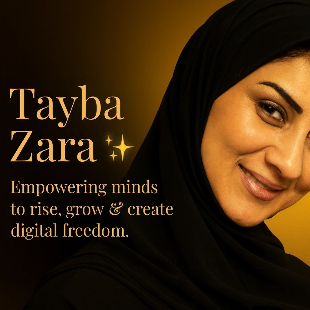 Tayba Zara empowering women to build digital freedom through mindset transformation and online busin