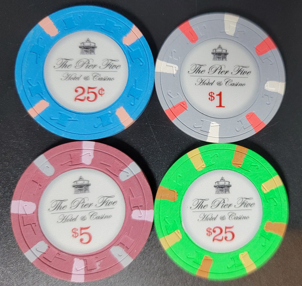 The Pier 5 Hotel & Casino Sample Chip Set