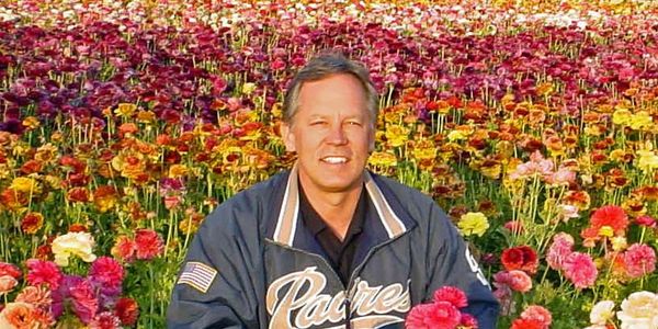 "Out in the field"!  Enjoying the Carlsbad Flower Fields