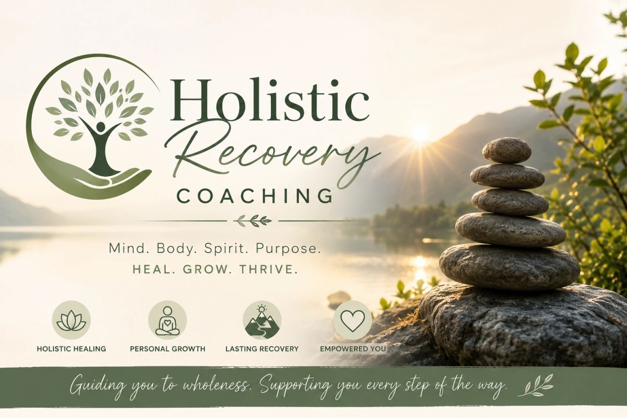 Holistic Recovery Coaching promotes healing, growth, and empowerment with nature-inspired balance.