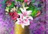 Flowers in Vase Digital 4 X 6 & Larger - Limited Prints $25 & up