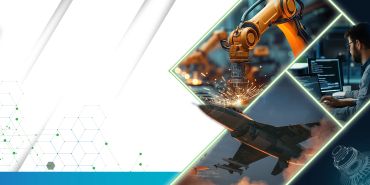 Collage of technology, engineering, and aerospace images.