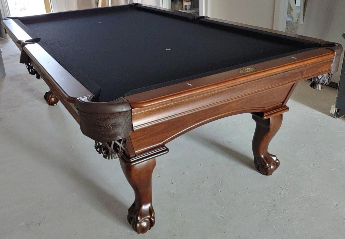 8' Olhausen Pool Table - Pecan