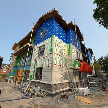 Residential structural engineering project in Ontario under construction