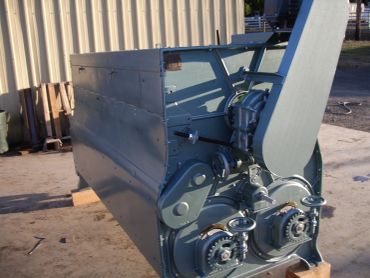 Large industrial machine with metal components.