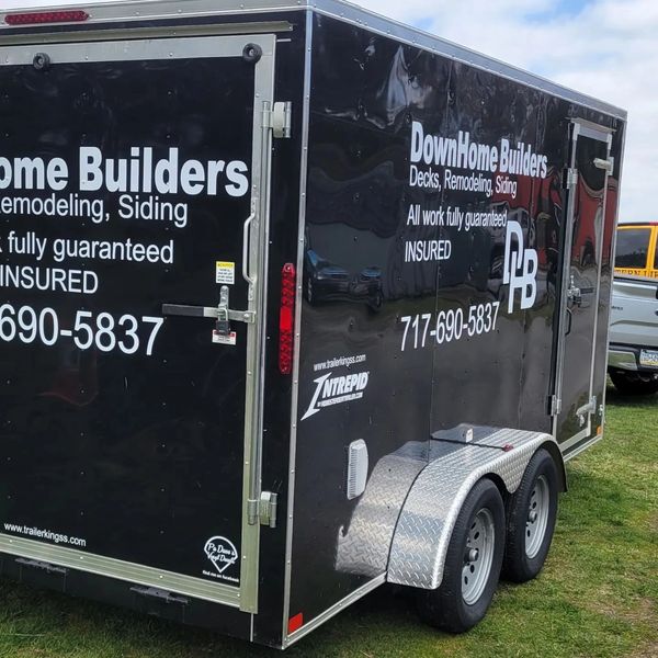 DownHome Builders job trailer for Steve Passwaters