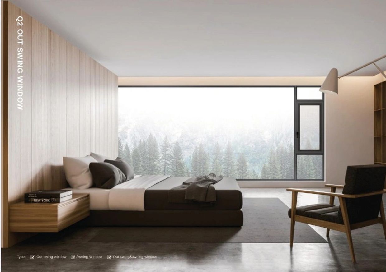 PERFORMANCE
Thermal Insulation - 3.5>Uw≥3.0W/㎡K
Wind Resistant - P3≥5.0kPa
Sound Insulation(Rw) - 32