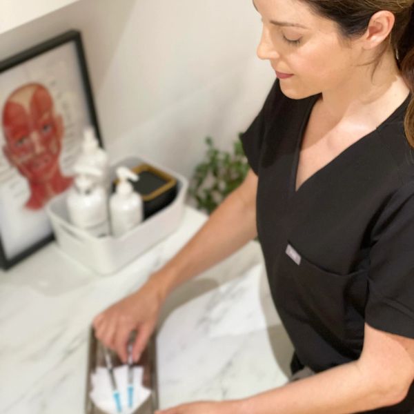 nurse preparing botox