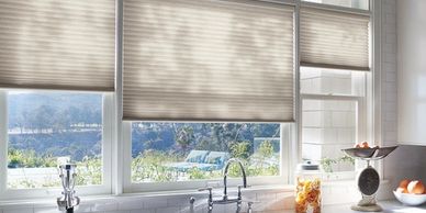 Honeycomb shades 