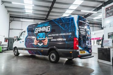 prestige gaming van, gaming bus, gaming bus north wales