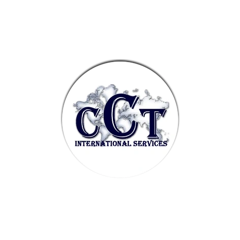 Logo with 'CGT International Services' over a world map.