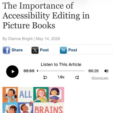 ALL BRAINS WELCOME nonfiction picture book in Publisher's Weekly
