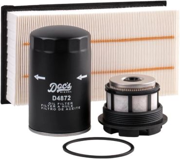 Doc's Diesel Filter Set DCS8629OE+D4872+DPA5446 | Compatible with Ford 7.3L Powerstroke, Super Duty 
