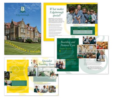 Brochure highlighting Edgeborough school's vision and facilities.