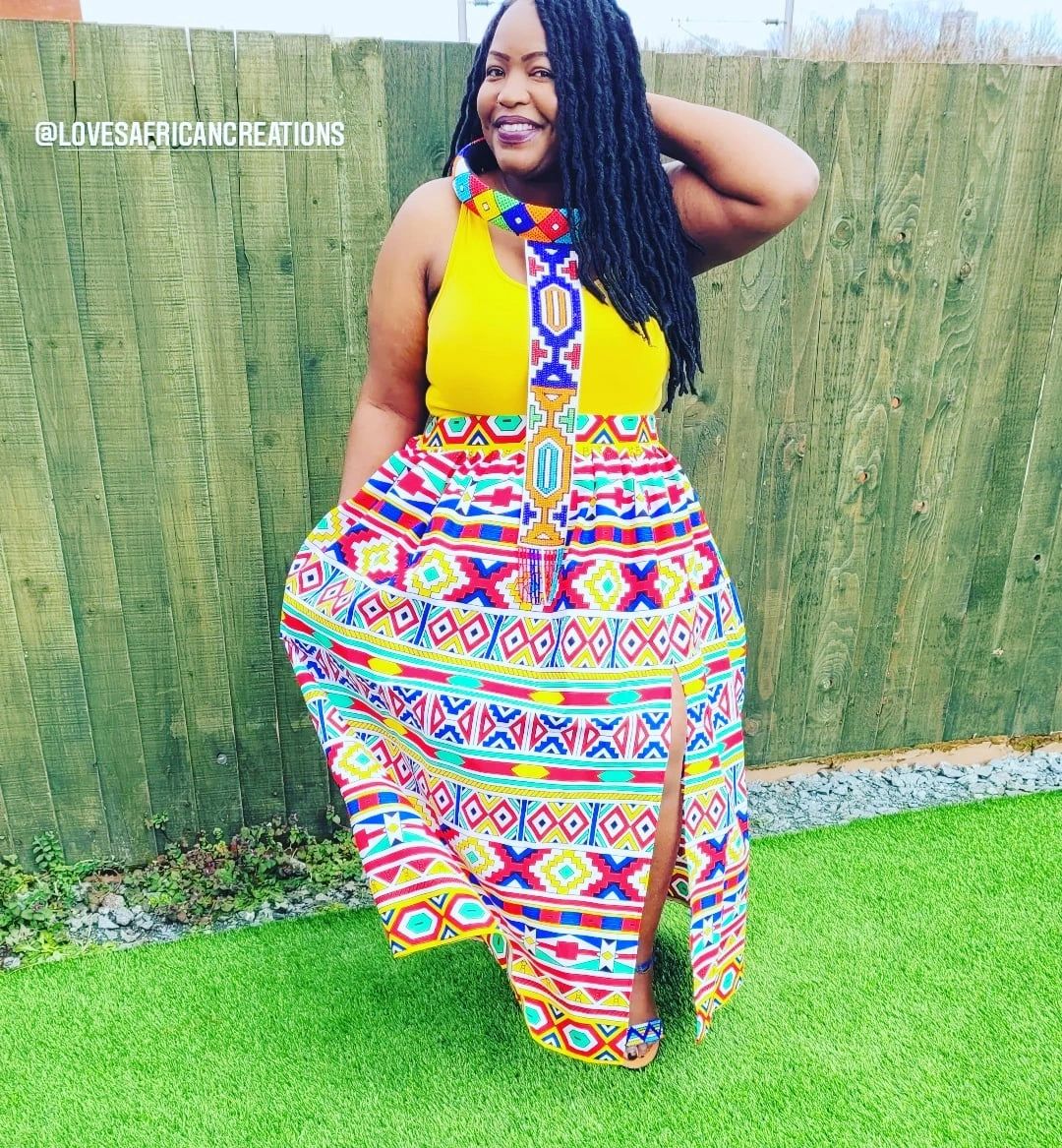 Long skirts with slits on the side cheap