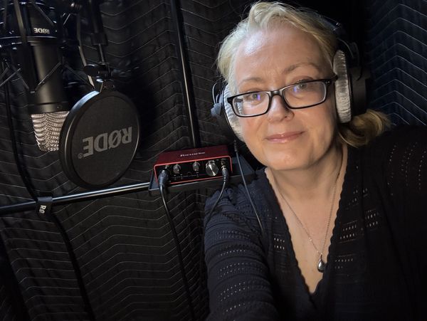 Jo Heuston - At home in my voice over booth