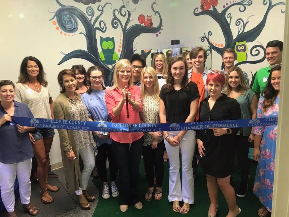 The Autism Center of North Mississippi - ribbon cutting for sensory room provided by Sh
