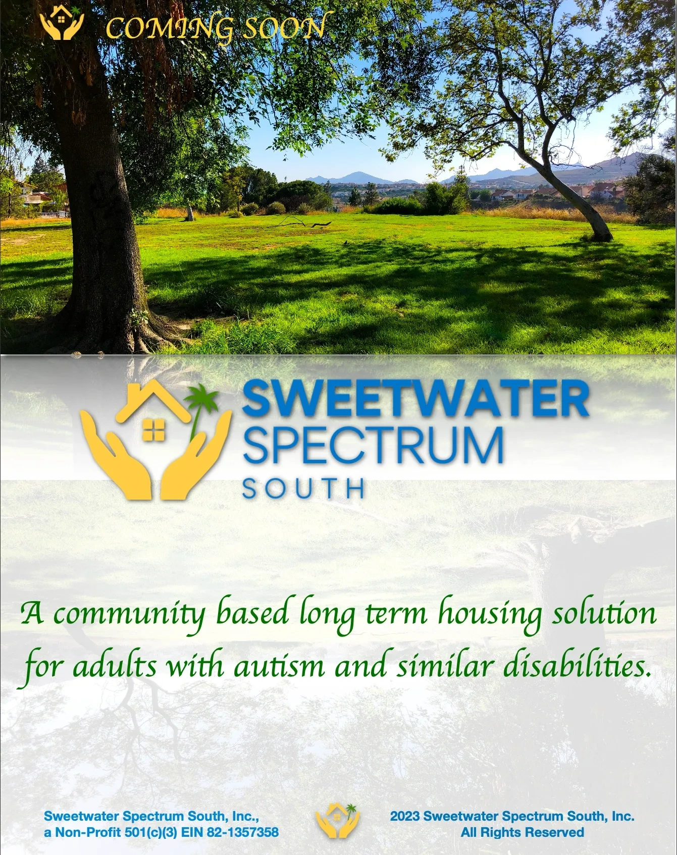 A community based long term housing solution for adults with autism in SoCal.