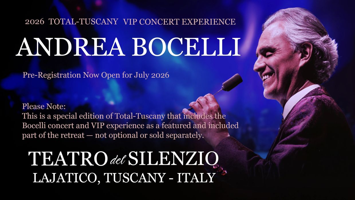 Andrea Bocelli Tuscany Experience | Total Tuscany, image size:1240x698