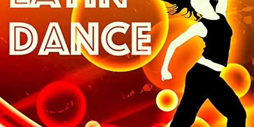 Graphic of Latin dance with silhouette dancer.