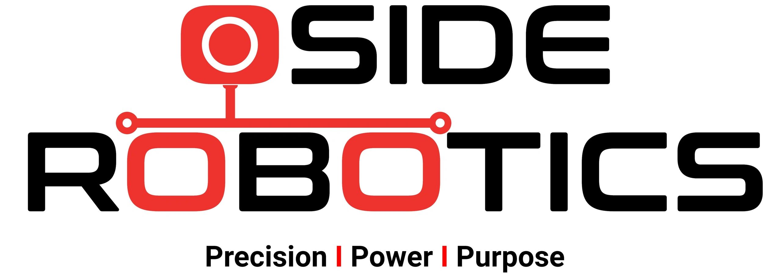 Official Oside Robotics logo featuring the tagline "Precision | Power | Purpose." Representing high-performance industrial carbon fiber crawlers and professional FPV inspection technology built in California.