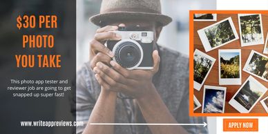 Get paid for photos you take Ad.