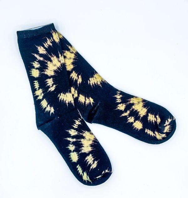 socks with tie dye design