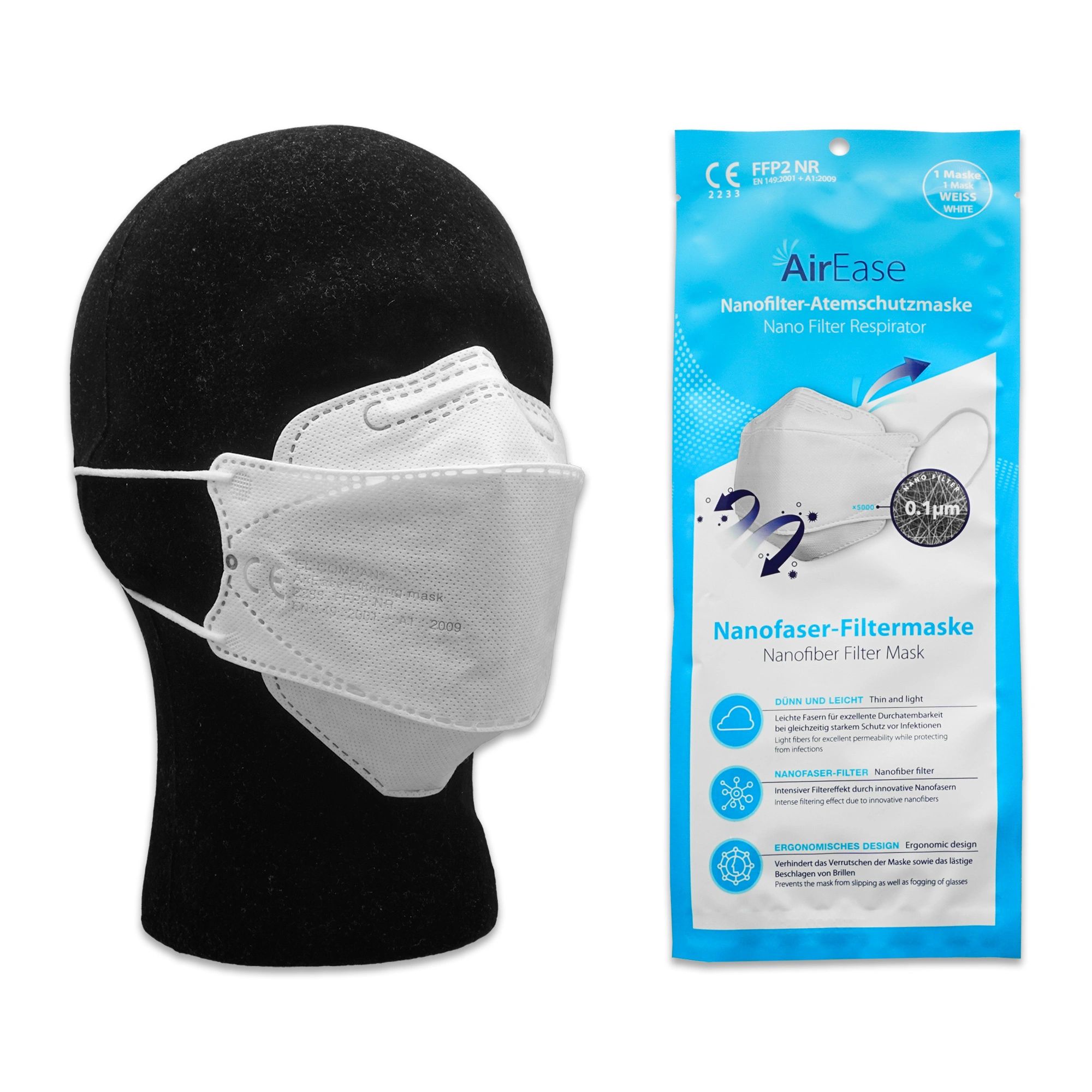 Air Ease Ffp2 Nanofilter Maske