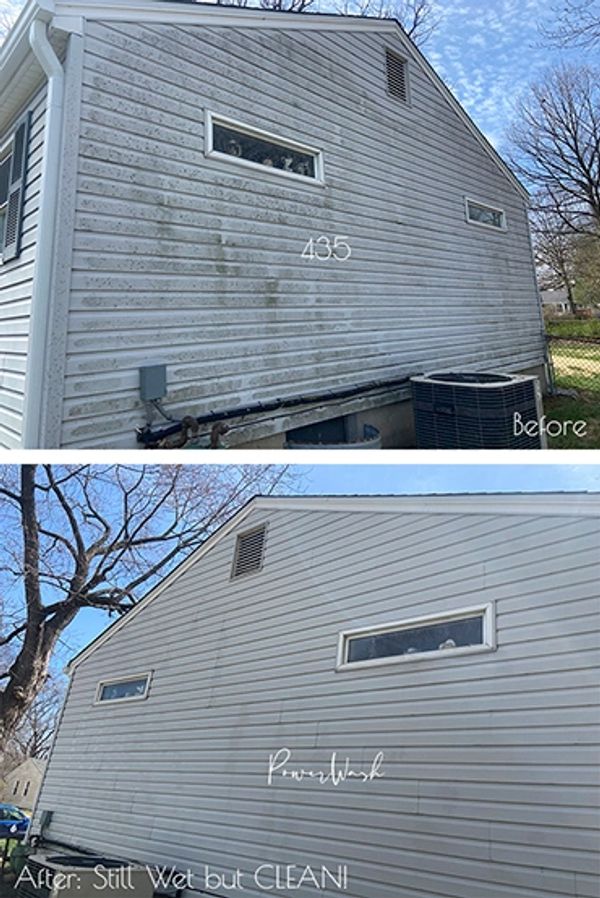 Pro soft power wash house siding in SKC. Professional soft pressure wash house exterior, South KCMO