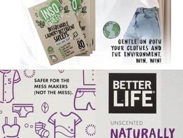 Laundry Detergent & Dryer Sheets