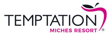 Logo of Temptation Frozen Yogurt with a stylized pink swirl.