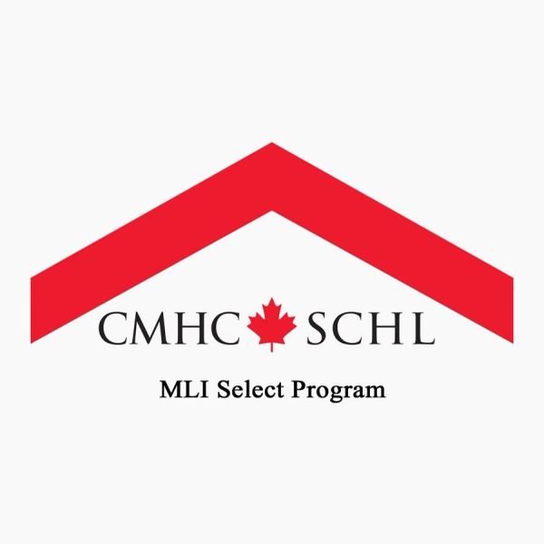 Logo of CMHC SCHL with a red maple leaf and MLI Select Program text.