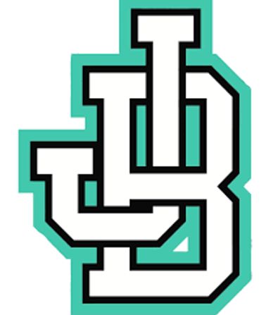 Stylized interlocking letters U, T, and B logo.
