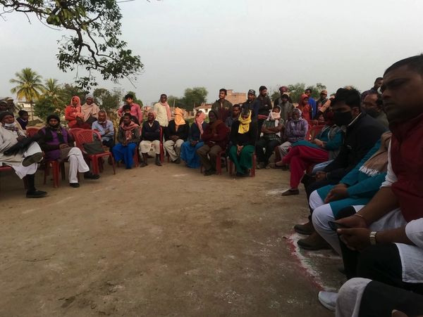 Residents gathered for a community discussion about the Darbhanga pond initiative.