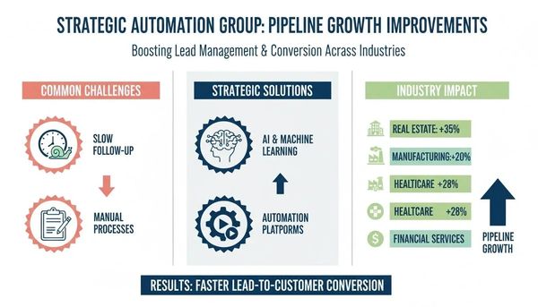 Pipeline growth improved with AI automation across industries like real estate and healthcare.