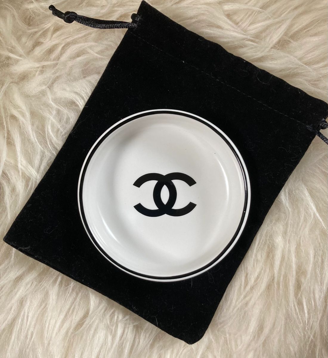 chanel bath mat set