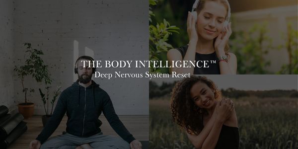 People meditating, relaxing, and enjoying nature for nervous system reset.