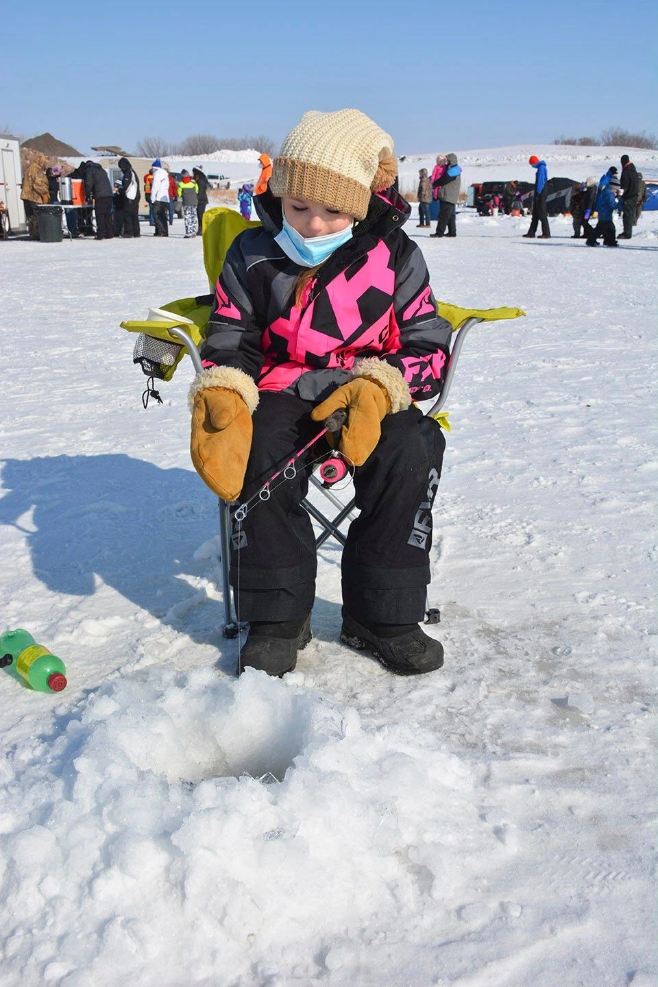 Khloe Heitkamp, 9, is one of the granddaughters of Neil Heitkamp. She was among the youth having a good time Saturday.