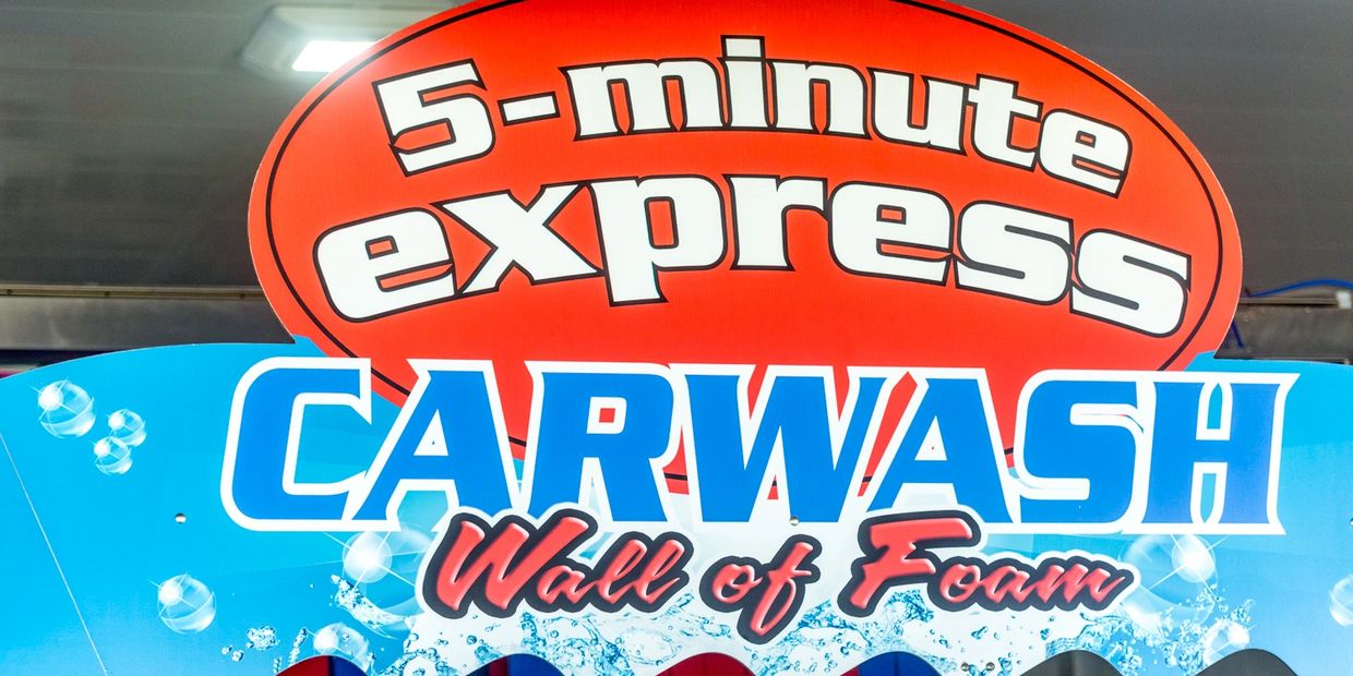 5 Minute Express Car Wash exterior and car wash facility