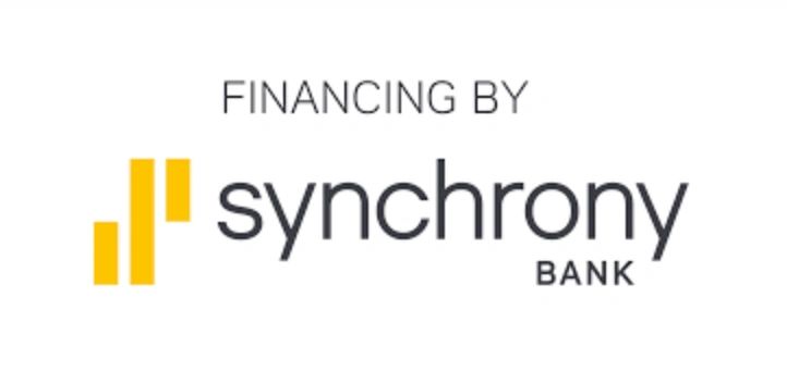 We offer financing from Synchrony Bank.