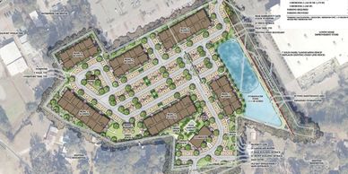Site plan for a proposed residential development.