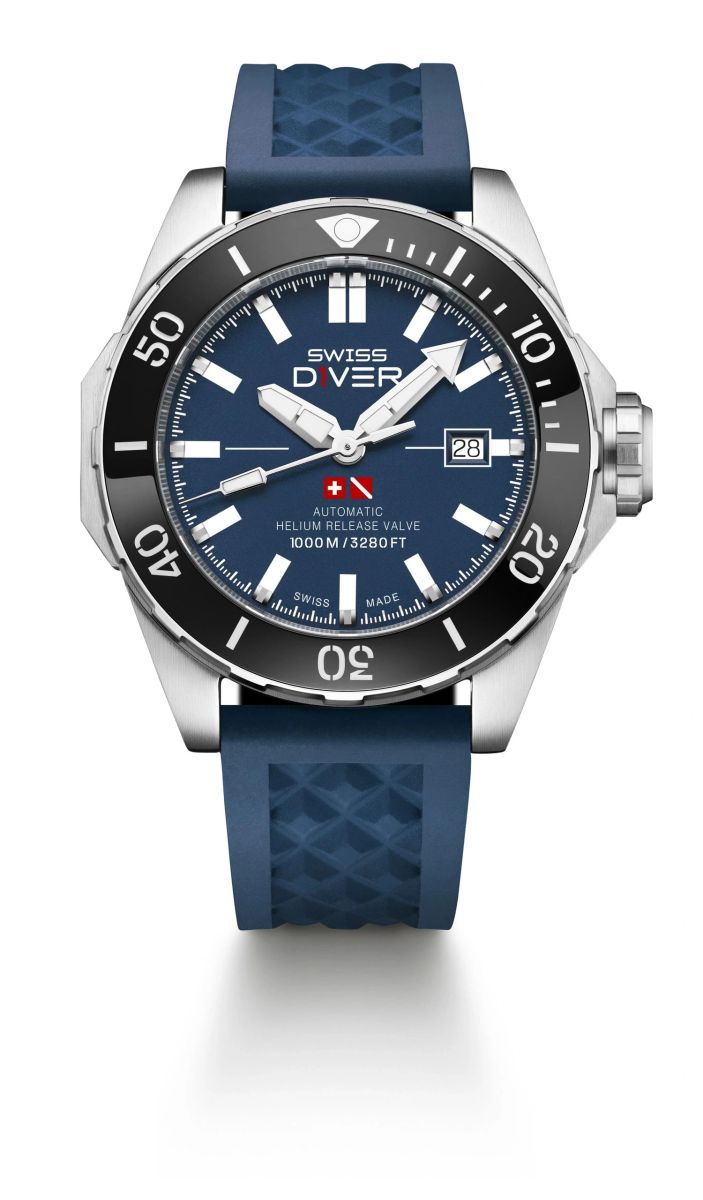 Emit De Luxe Swiss Dive Style Watch Wind Dive Watch Works Needs Service Runs VINTAGE EMIT DE Luxe Swiss Made Compressor Style 42mm Men main image 2