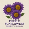 Purple Sunflowers Memory Company