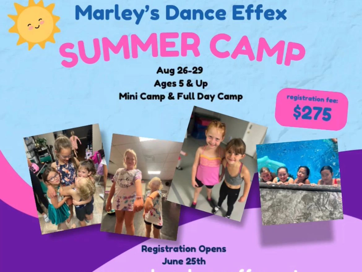 Summer Camp 2024 

Open to dancers ages 5 & up! 

Everyone welcome!! No experience necessary!! 

Joi