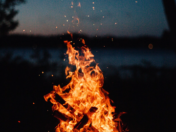 bon fire at night
