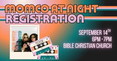 MomCo at Night Registration event details.