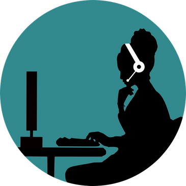 Image of a person typing on a keyboard.