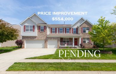 Spacious two-story house with a price improvement of $554,000 available now.