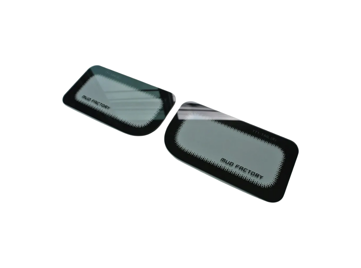 MUD FACTORY Rear Tinted Tail Light Covers Smoked KS3 KS4 TT1 TT2