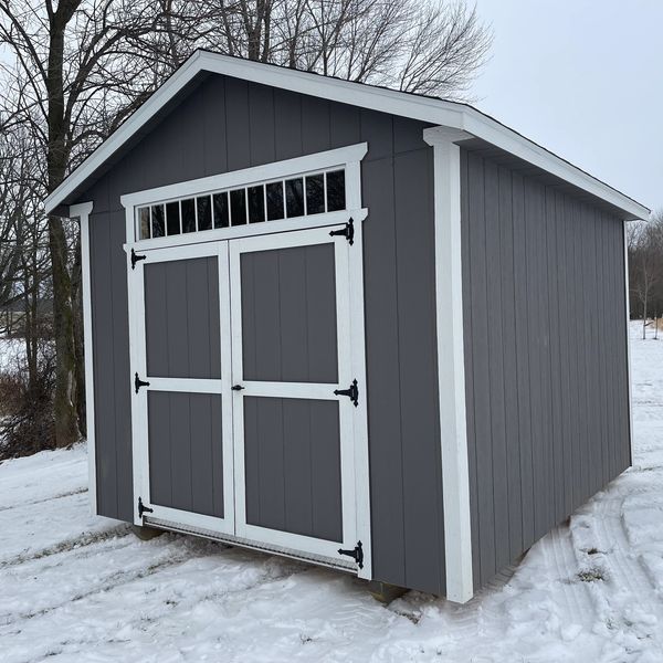 Gable Style Storage Shed with 72" Transom Window